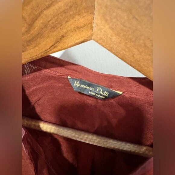 🌟MASSIMO DUTTI 🌟 Mulberry Silk Blouse - Picture 2 of 8